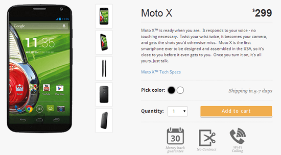 Moto X No Contract Phone