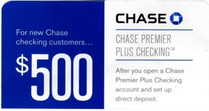 Chase $500 Premier Checking