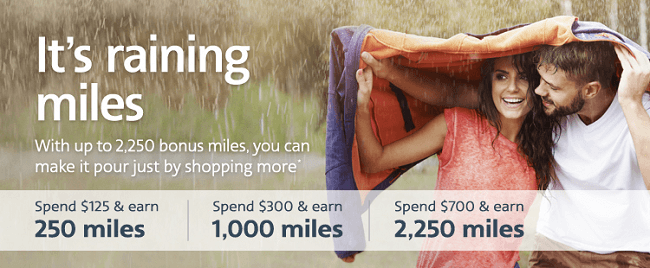 AAdvantage eShopping 2250 Bonus Miles