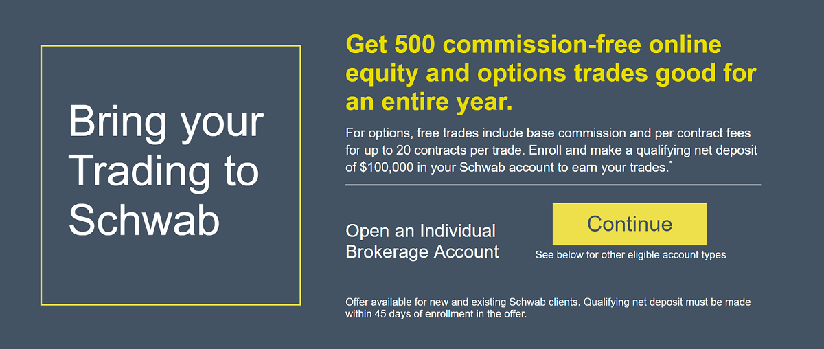 Charles Schwab Brokerage Bonus Review 500 Free Trades