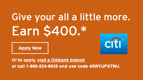 citibank citigold checking bonus promo