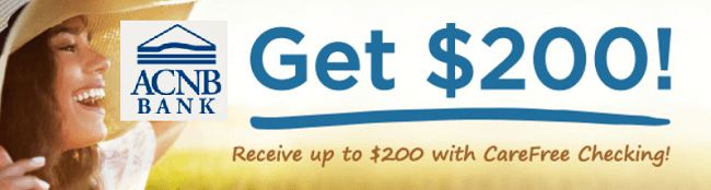 ACNB Bank Review: $200 Checking Account Bonus