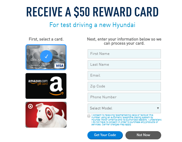 Gift Card For Test Drive Car Gift Card For Test Drive Car