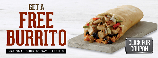 El Pollo Loco National Burrito Day Promotion: BOGO Burrito on April 6, 2017