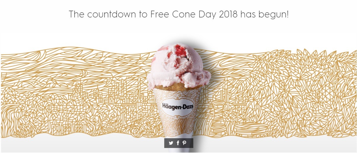 Haagen Dazs Free Cone Day Promotion Get a Free Cone on May 8th