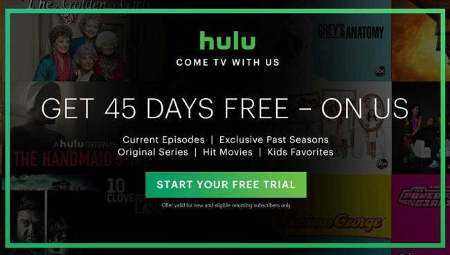 Hulu Free Trial Promotion: Receive 45 Days Free Trial New & Eligible - Does Hulu Live Tv Have A Free Trial