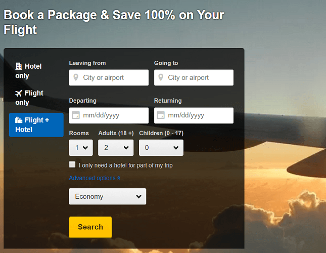 Expedia Flight Package Promotion Book a Package & Get Your Flight Free