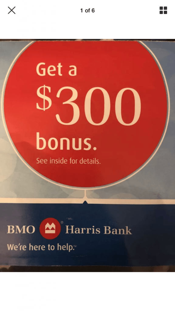 BMO Harris Bank Checking Bonus 300 Promotion (AZ, FL, IL, IN, KS, MN