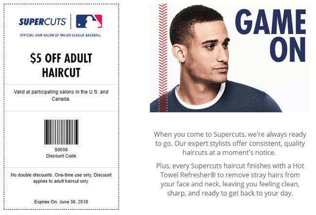 Supercuts Coupon Promotion 5 Off Adult Haircut Supercuts Coupon Promotion 5 Off Adult Haircut