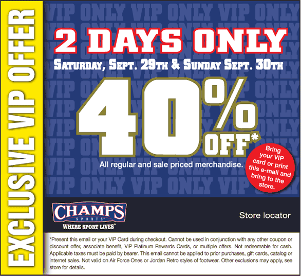 champs footwear coupons