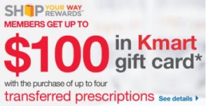 Kmart RX $100 Bonus