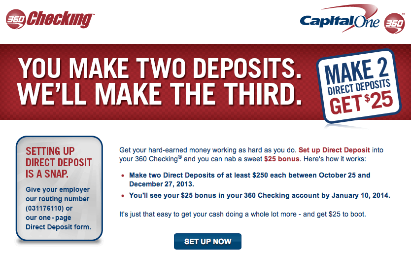 Capital One 360 Direct Deposit