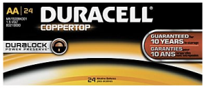 Duracell Coppertop Alkaline AA Batteries 24-Pack