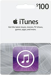 Apple $100 iTunes Gift Card