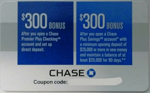 Chase bonus coupon