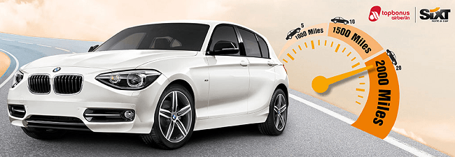 Earn 1 000 Lufthansa Miles More Miles For Sixt Car Rental