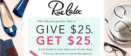 Rue La La $25 bonus