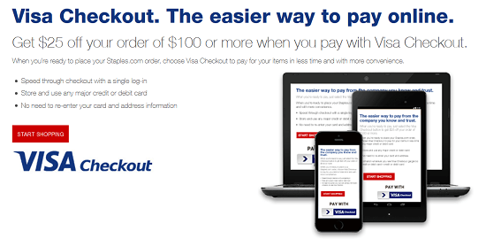 Staples Visa Checkout