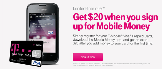 T-Mobile Visa $40 Bonus