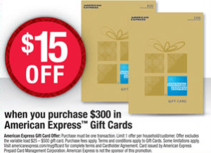 OfficeMax $15 Amex Gift Card