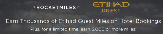 RocketMiles Etihad Guest 5000 Bonus Miles