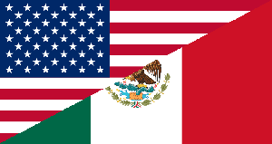 USA Mexico Flag