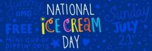 National Ice Cream Day Dippin Dots Promotion