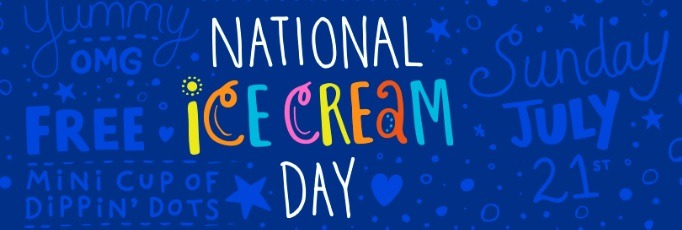 National Ice Cream Day Dippin Dots Promotion