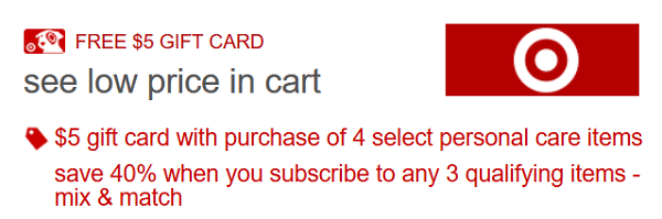 Target $5 Gift Card