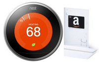 Nest Learning Thermostat Amazon $50 Gift Card
