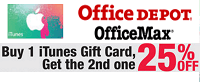 Office Depot/Max Offers Itunes Gift Cards