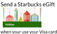 Starbucks 5 Bonus eGift Card Visa Promotion