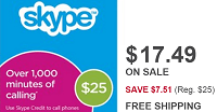 BestBuy Discounted $25 Skype Prepaid Card