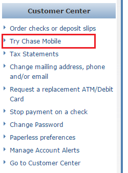 Chase Mobile Banking