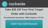 Curbside Free $20 Off Target Order