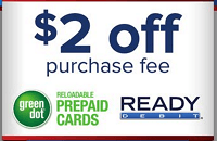 Family Dollar $2 Off Green Dot Cards Purchase Fee