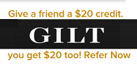 Gilt.com Free $20 Sign Up Credit