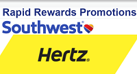 Hertz Earn 2,400 Rapid Rewards Points