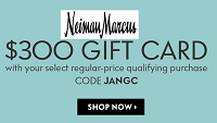 Neiman Marcus $300 Gift Card Bonus Purchase