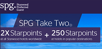 SPG 2x Plus 250 Bonus Starpoints Take Two Promotion