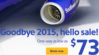 Southwest New Year Fare Sale