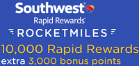 Southwest Rocketmiles Rapid Rewards Points Bonus