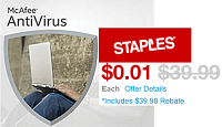 Staples McAfee Software Bonus Profit