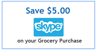 Kroger $5 Off Groceries Purchase Skype Gift Card Promotion