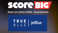 ScoreBig JetBlue 500 Bonus TrueBlue Points