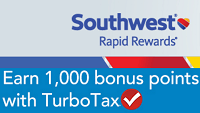 TurboTax 1,000 Rapid Rewards Bonus Points