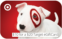 Groupon Target $10 Off $20 Gift Card Promotion