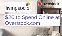 LivingSocial Overstock.com $20 Credit Voucher Promotion