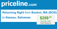 Priceline Cheap Nonstop R/t Flights Boston to Nassau