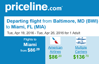 Priceline Round Trip Flights to Miami Ft Lauderdale